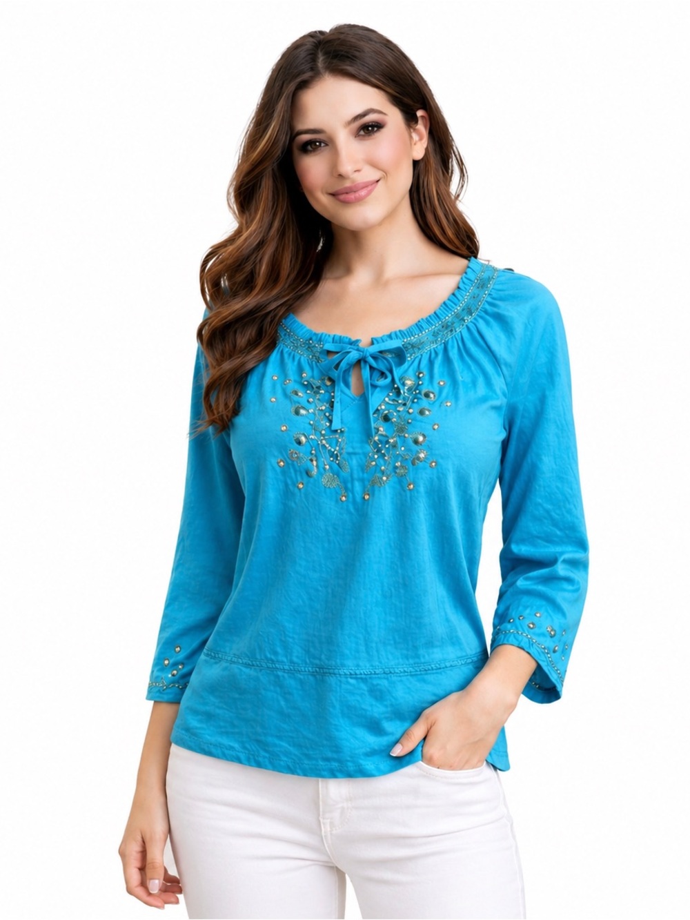 NWT Intro Bright Blue Top